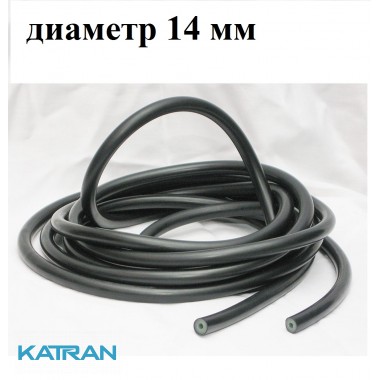 Тяги для підводної рушниці в бухтах Prime Line; на метраж; 14 мм; прозора в чорній оболонці