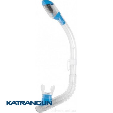 Дитяча трубка для дайвінгу Cressi Sub MiniDry (Dry Junior) блакитна