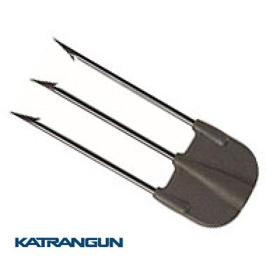 Калёный трезубец для гарпуна Salvimar Jet Black, гальванизированный