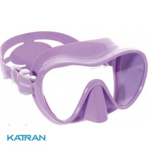 Маска для подводного плавания Cressi Sub F1; сиреневая