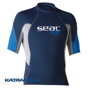 Лайкровая футболка для снорклинга Seac Sub Raa Short Evo