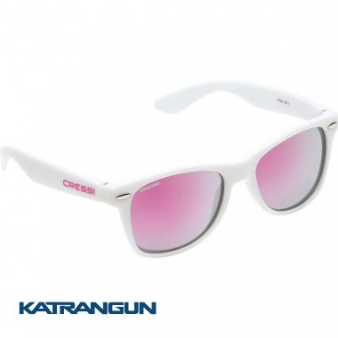 Детские очки от солнца Cressi Sub Maka; бело-розовые
