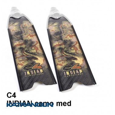 Карбоновые ласты для фридайвинга С4 INDIAN camo med SF