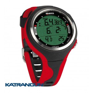 Комп'ютер для дайвінгу Mares Smart New; чорно-червоний