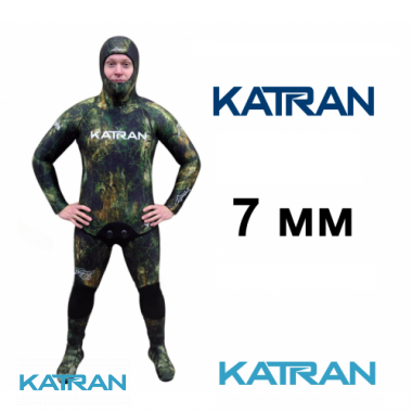 Гидрокостюм  KatranSUB Hunter Camo Green 3D Suiton(2025) толщина 7мм