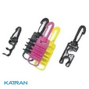 Пластиковый карабин BS DIVER; с держателями для крепления шлангов