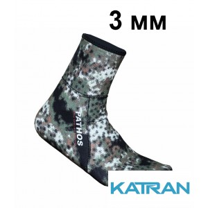 Носки для охоты Pathos Medi Camo 3 мм
