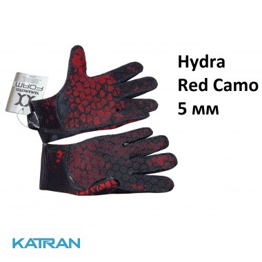 Перчатки для дайвинга Hydra Red Camo 5 мм