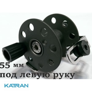 Катушка подводного ружья Pelengas 55 мм; металлическая; универсальная; под левую руку