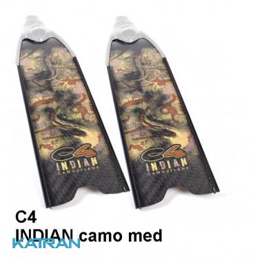 Карбоновые ласты для фридайвинга С4 INDIAN camo med SF