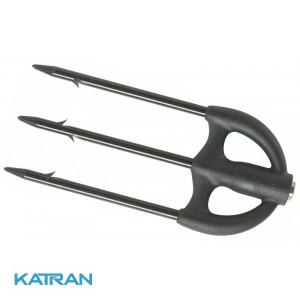 Трехзубый калёный наконечник для подводного ружья Salvimar Martin, гальванизированный