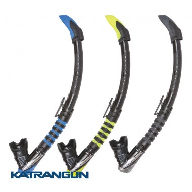 Трубка для дайвинга AquaLung Zephyr Flex; черно-желтая