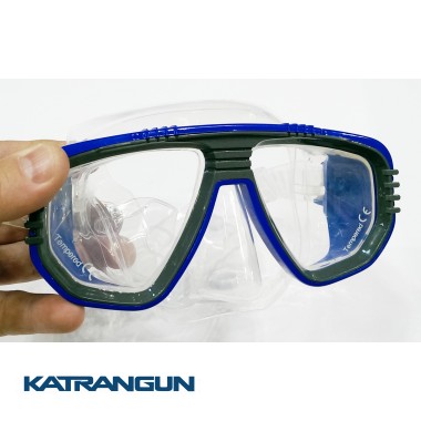 Маска для підводного плавання IST Corona, прозоро-синя
