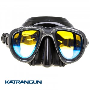 Просвітлена маска Marlin Hybrid karbon (просвітлені скла)