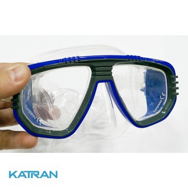 Маска для підводного плавання IST Corona, прозоро-синя