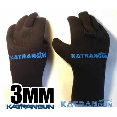 Рукавички для підводного полювання KatranGun Hunter 3 мм; нейлон / пора