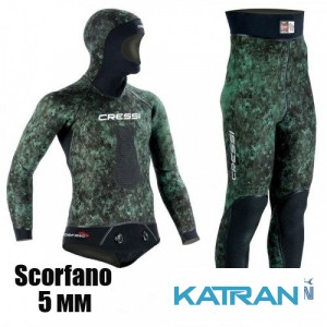 Охотничий гидрокостюм Cressi Sub Scorfano 5 мм (штаны с лямками)