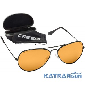 Спортивные солнцезащитные очки Cressi Sub Nevada Copper/Yellow Lens