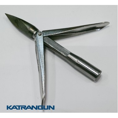 Наконечник для гарпуна зі змінною головою KatranGun, два прапорці, тригранний