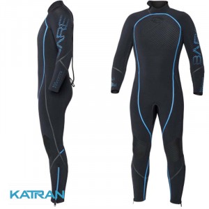 Гідрокостюм Bare Reactive Full 5 мм чорно-блакитний