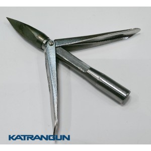 Наконечник для гарпуна зі змінною головою KatranGun, два прапорці, тригранний