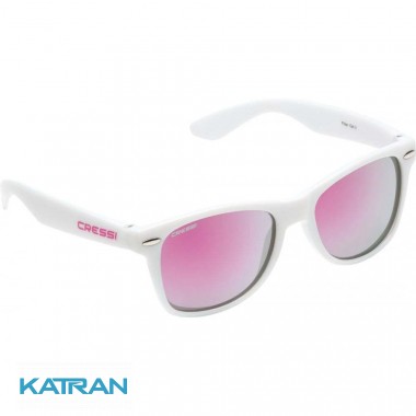 Детские очки от солнца Cressi Sub Maka; бело-розовые