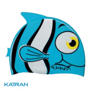 Дитяча шапочка для басейну Salvimar Wavi Fish Cap блакитна