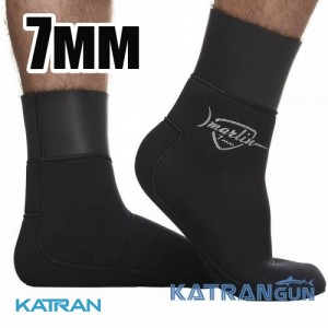 Неопреновие шкарпетки підводного полювання Marlin WaterLock Sandwich, 7 мм