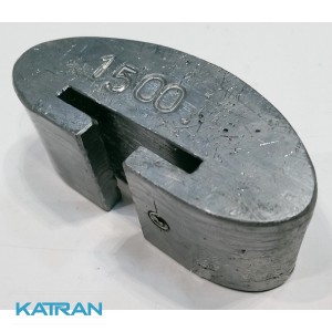 Вантаж для підводного плавання 1,5 кг; поясний знімний; закруглений