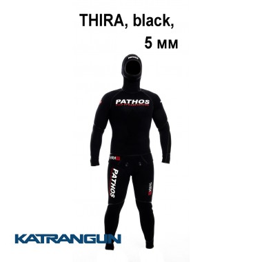 Гідрокостюм щільний чорний неопрен Pathos Thira, black, 5 мм