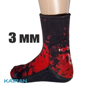 Шкарпетки неопренові Hydra Spearfishing Red Camo 3 мм