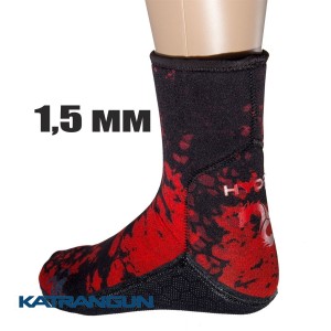 Носки Hydra Spearfishing Red Camo 1,5 мм