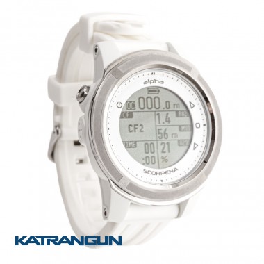 Комп'ютер для підводного плавання Scorpena Alpha з Bluetooth білий