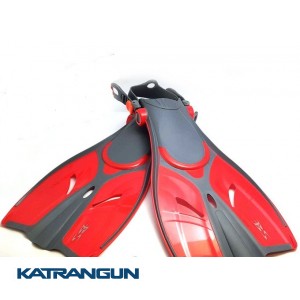 Ласти для дайвінгу BS Diver Medusa Junior (відкрита п'ята) червоні