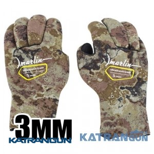 Перчатки для подводной охоты Marlin Ultrastretch Green 3 мм