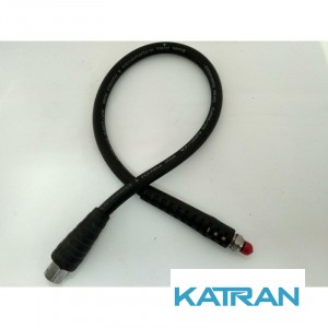 Шланг низького тиску BS Diver Superflex (для другого ступеня) 90 см; чорний