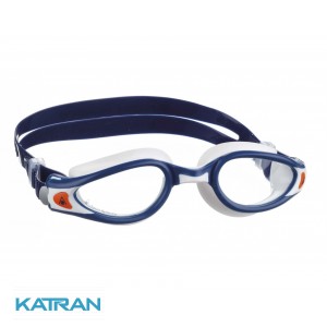 Очки для плавания​ Aqua Sphere Kaiman Exo; сине-белые; прозрачные линзы