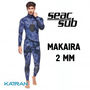 Гідрокостюм для полювання в морі Seac Sub Makaira 2 мм