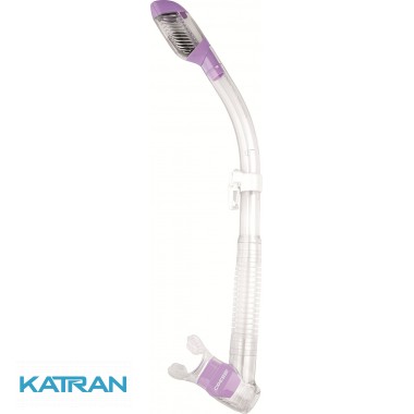 Трубка для дайвінгу Cressi Sub Dry (Desert Dry) прозора фіолетова