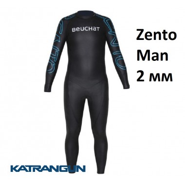 Чоловічий гідрокостюм для тріатлону Beuchat Zento Man 2 мм