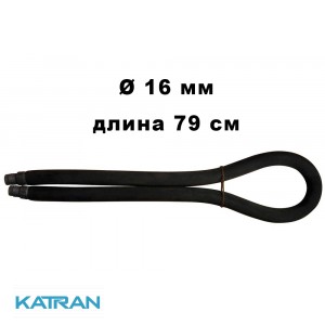 Тяга кольцевая Epsealon ShockWave; 16 мм, длина 79 см, черная 