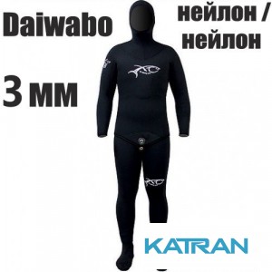 Гидрокостюм для фридайвинга XT Diving Pro Daiwabo 3 мм; нейлон / нейлон