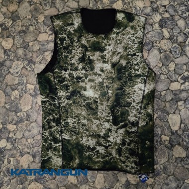 Неопренова майка для підводного полювання KatranGunCamo 3мм без рукавів; нейлон / відкрита пора