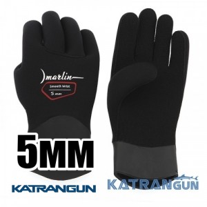 Перчатки неопреновые Marlin Smooth Wrist Duratex 5 мм