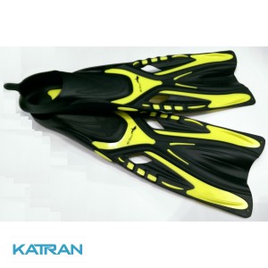 Ласты для снорка BS Diver GlideFin; закрытая пятка; жёлтые