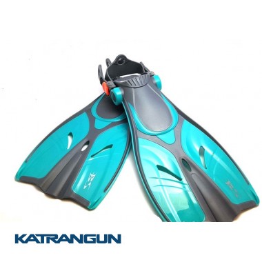 Ласти для дайвінга BS Diver Medusa Junior (відкрита калоша) зелені