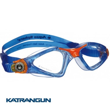Дитячі окуляри для плавання Aqua Sphere Kayenne Junior, clear lens blue / orange