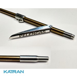 Гарпун резьбовой с лепестком Pelengas Magnum + втулка; калёный; 7 мм; 700 мм; под Pelengas 70