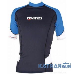 Мужская футболка для водных видов спорта Mares Rash Guard (Trilastic); короткий рукав