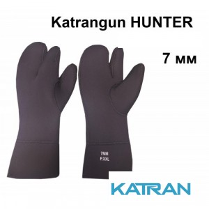Рукавиці трипалі Katrangun Hunter Suiton ; 7 мм